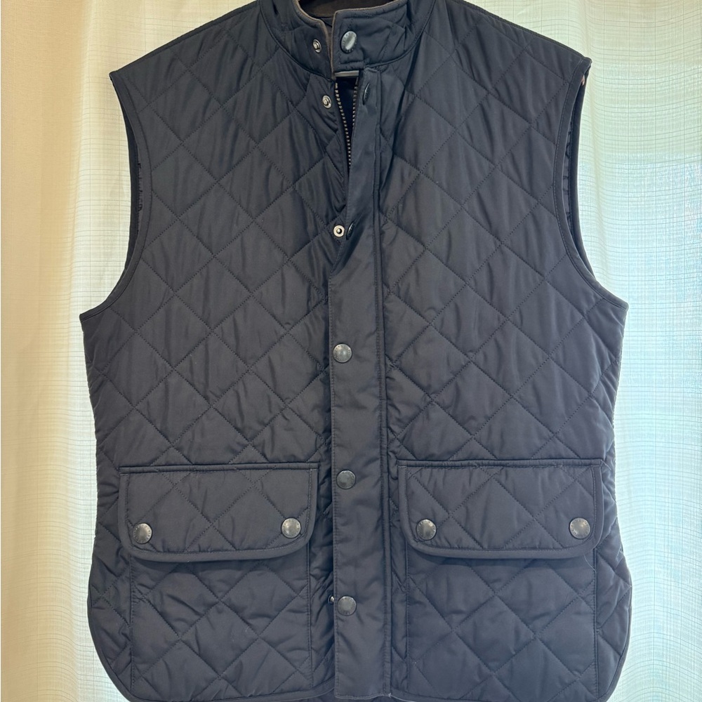 Barbour Navy Blue Quilted Outdoor Vest